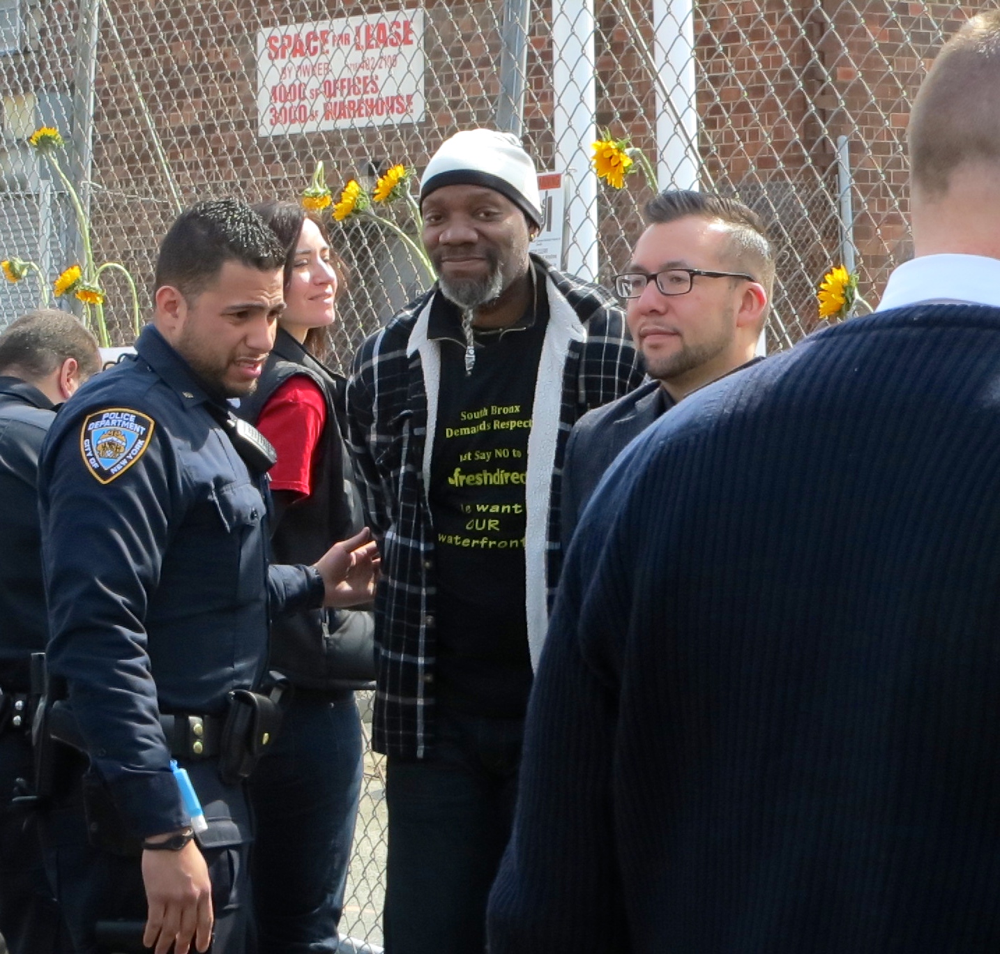 Nine protestors arrested at Harlem River Yard