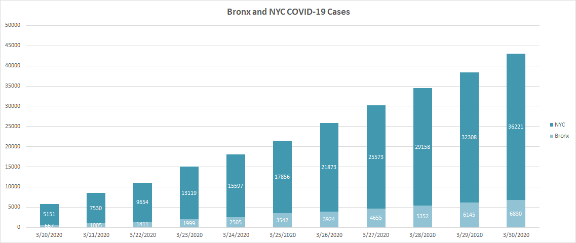 COVID-19 Cases in the Bronx