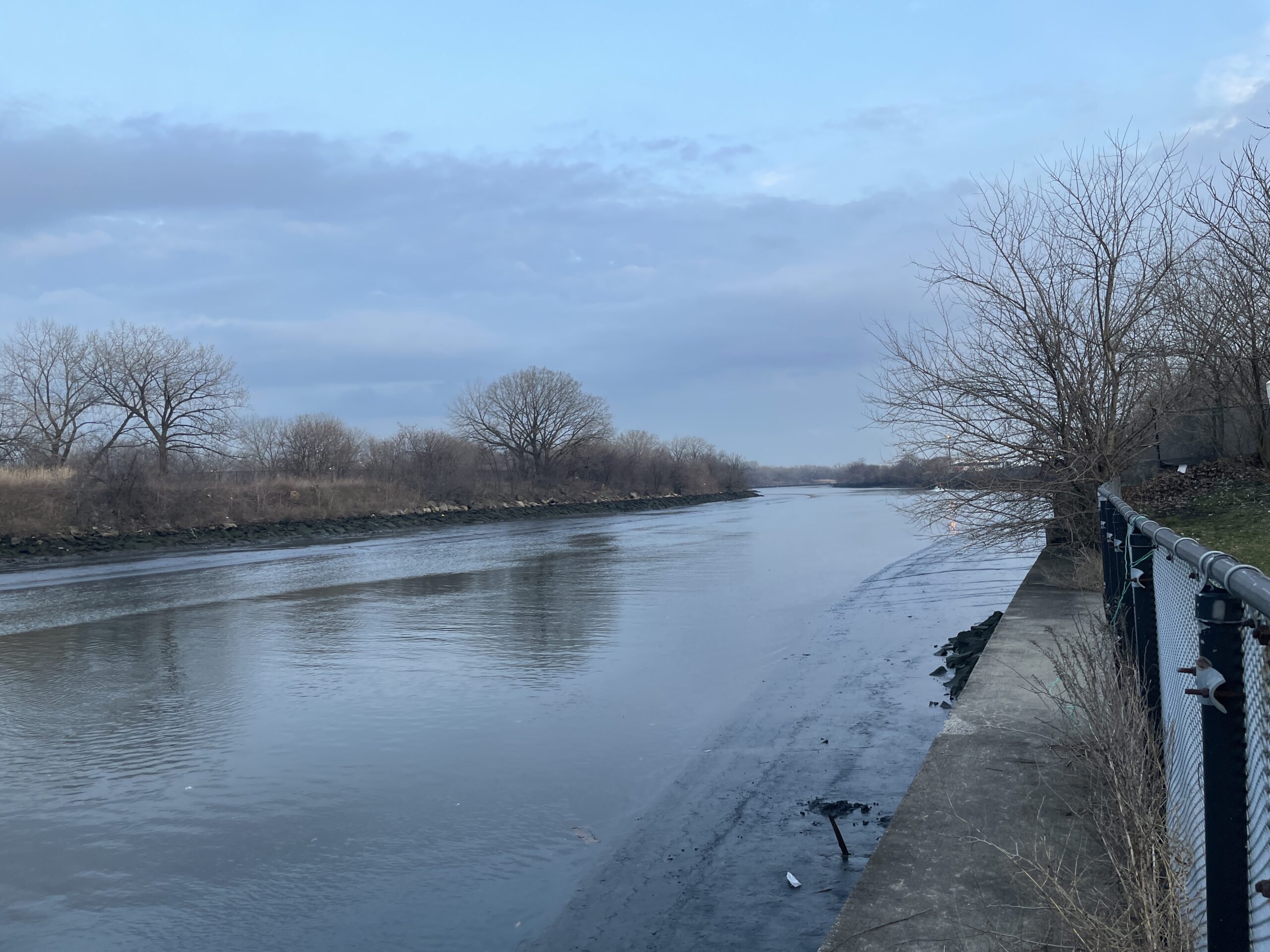 The Bronx River in Hunts Point is excluded from the Army Corps’ coastal resiliency plan. Photo: Dashiell Allen.